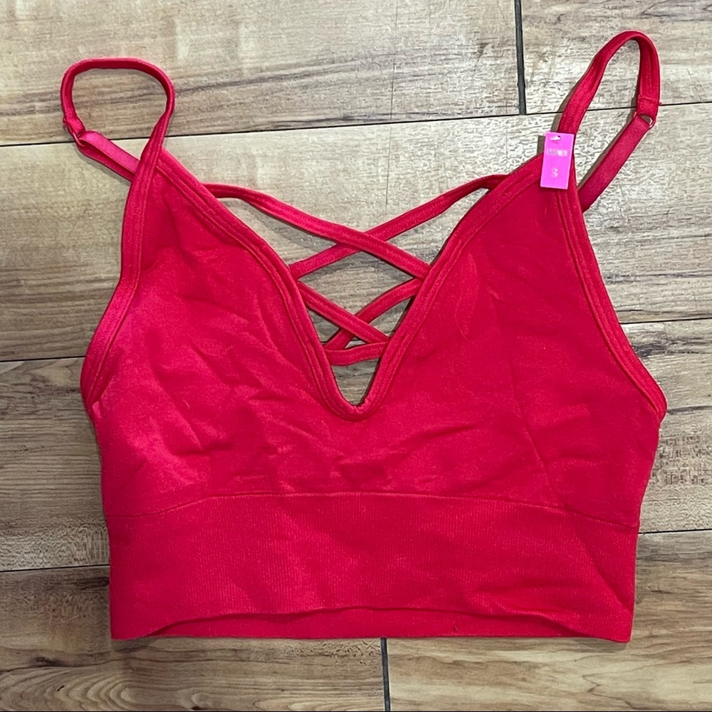 NWT Victoria’s Secret PINK Red Bralette Small 32 34